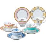 ナルミ フローラルブティック 5客アソート碗皿 B3161014 B4161519