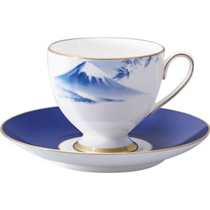 ナルミ 1客碗皿「霊峰 富士山」 B3020024 ナルミ 1客碗皿「霊峰 富士山」 B3020024