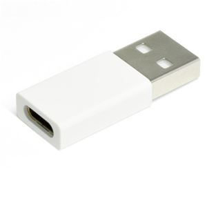 （まとめ）TypeC→USB2.0（A）変換コネクター （ホワイト） TCU20A-WH【×5セット】