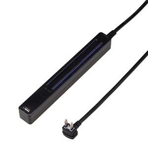 5個セット YAZAWA 差込みフリータップ2ロング1USB2.1A1.5mブラック H6LS110151UBKX5