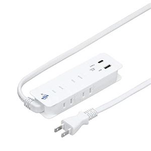 5個セット YAZAWA 国内海外兼用4AC2USB3.4A1mタイプC付 VFC34A4AC1CX5