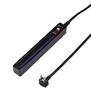 5個セット YAZAWA 差込みフリータップ2ロングブレーカーSW付1.5m ブラック H6LS10115BKX5