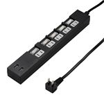 5個セット YAZAWA 個別スイッチ付5AC2USB3.4A2m ブラック Y02KS752BK2UX5