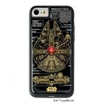 STAR WARS スター・ウォーズ グッズコレクション FLASH M-FALCON 基板アート iPhone 7/8ケース 黒 F7/8B