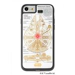STAR WARS スター・ウォーズ グッズコレクション FLASH M-FALCON 基板アート iPhone 7/8ケース 白 F7/8W