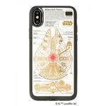 STAR WARS スター・ウォーズ グッズコレクション FLASH M-FALCON 基板アート iPhone Xケース 白 F10W