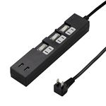 5個セット YAZAWA 個別スイッチ付3AC2USB3.4A2m ブラック Y02KS532BK2UX5