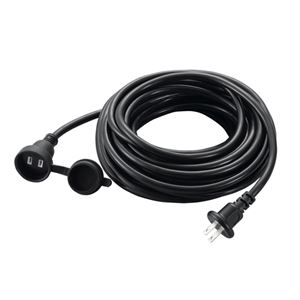 5個セット YAZAWA 防雨型延長コード1個口10mブラック H7RP1010BKX5