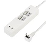 5個セット YAZAWA 個別スイッチ付2AC2USB3.4A2m ホワイト Y02KS422WH2UX5