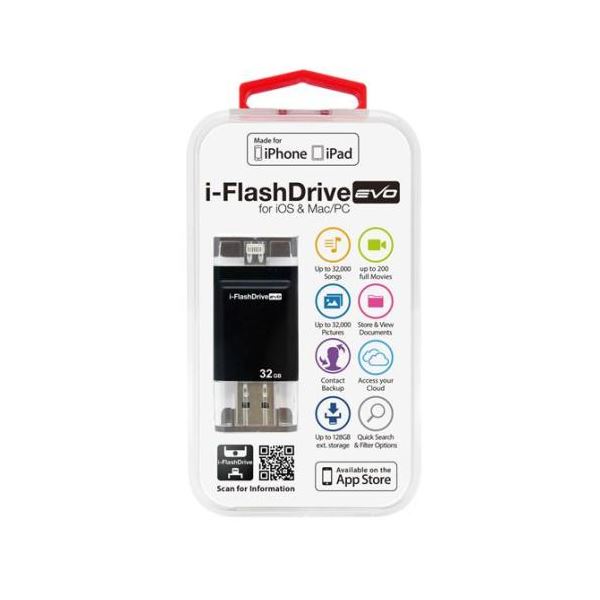 Photofast i-FlashDrive EVO for iOS＆Mac/PC Apple社認定 LightningUSBメモリー 32GB IFDEVO32GB b04