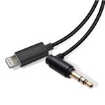 5個セット エレコム AUXケーブル/Lightning-φ3.5オス（L字）/スリムデザイン/1.0m/ブラック AX-L35DL10BKX5