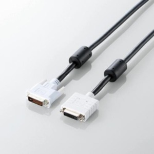 5個セット エレコム DVI延長ケーブル（アナログ/デジタル） CAC-DVIE30BKX5