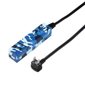 5個セット YAZAWA 差し込みフリータップ3.5個口迷彩ブルー H63501MBX5