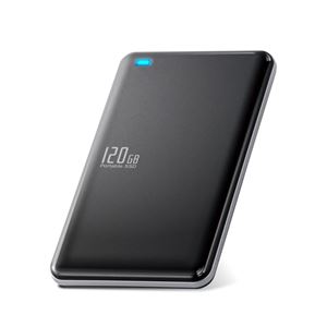エレコム 外付けSSD/ポータブル/USB3.1（Gen1）対応/120GB/ブラック ESD-ED0120GBK