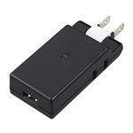5個セット YAZAWA 雷ガード付極小タップ2AC+1USB2.4Aブラック H6MK3001UBKX5