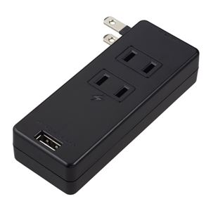 5個セット YAZAWA 雷ガード付サイドタップ3AC+1USB2.4Aブラック H6SK4001UBKX5