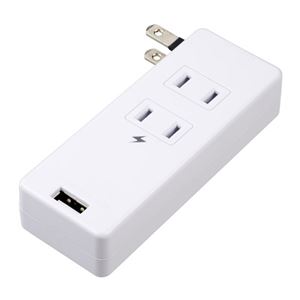 5個セット YAZAWA 雷ガード付サイドタップ3AC+1USB2.4Aホワイト H6SK4001UWHX5