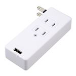 5個セット YAZAWA 雷ガード付サイドタップ3AC+1USB2.4Aホワイト H6SK4001UWHX5