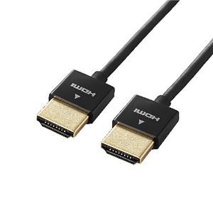 5個セット エレコム イーサネット対応スーパースリムHDMIケーブル（A-A） DH-HD14SS07BKX5
