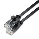 5個セット エレコム LANケーブル/CAT6/フラット/7m/ブラック LD-GF2/BK7X5