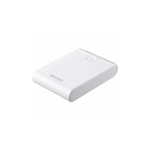 BUFFALO スマートフォン/タブレット用 モバイルバッテリー 13400mAh 自動判別 2ポート ホワイト BSMPB13410P2WH