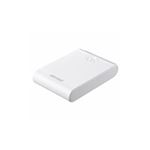 BUFFALO スマートフォン/タブレット用 モバイルバッテリー 13400mAh 自動判別 2ポート ホワイト BSMPB13410P2WH