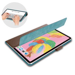 エレコム iPad Pro 11インチ 2018年モデル/フラップカバー/イタリア製高級ソフトレザー/2アングル/スリープ対応/ブラウン TB-A18MWDTBR