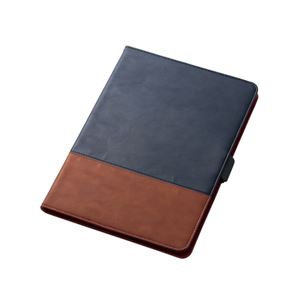 エレコム 9.7インチiPad（2017）用ソフトレザーカバーツートン ブルー×ブラウン TB-A179PLFDTBU