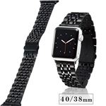 エレコム Apple Watch 40mm/ステンレスバンド/7連/ブラック AW-40BDSS7BK