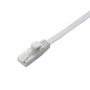 5個セット エレコム ツメ折れ防止フラットLANケーブル（Cat6準拠） LD-GFT/WH50X5
