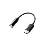 5個セット エレコム Type-C to 3.5mm音声変換ケーブル ブラック AD-C35BKX5
