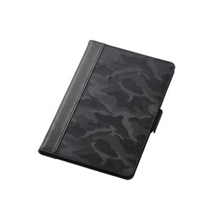 エレコム iPad mini 4/フラップカバー/ファブリックフラップ/フリーアングル/カジュアル/カモフラブラック TB-A17SPLFFT1