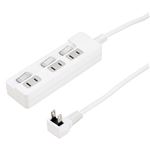 5個セット YAZAWA ELP個別スイッチ付3個口節電タップ3m H8ES333WHX5