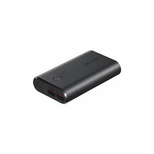 BUFFALO スマートフォン/タブレット用 モバイルバッテリー 10050mAh 自動判別 2ポート ブラック BSMPB10020P2BK