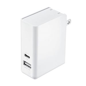 サンワサプライ USB Power Delivery対応AC充電器（2ポート・合計30W） ACA-PD62W