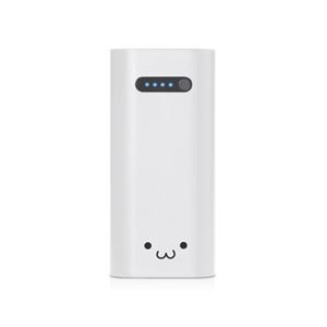 エレコム モバイルバッテリー/リチウムイオン電池/おまかせ充電対応/6400mAh/2.6A/ホワイトフェイス DE-M01L-6400WF