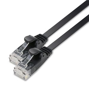 5個セット エレコム LANケーブル/CAT6/フラット/2m/ブラック LD-GF2/BK2X5