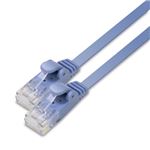 5個セット エレコム LANケーブル/CAT6/フラット/2m/ブルー LD-GF2/BU2X5