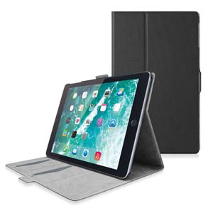 エレコム 9.7インチ iPad 2018年モデル＆2017年モデル/フラップカバー/ソフトレザー/フリーアングル/スリープ対応/ブラック TB-A18RWVFUBK