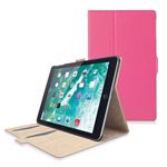 エレコム 9.7インチ iPad 2018年モデル＆2017年モデル/フラップカバー/ソフトレザー/フリーアングル/スリープ対応/ピンク TB-A18RWVFUPN