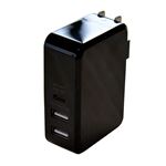 ミヨシ USB-PD対応ACアダプタ ブラック IPA-C03/BK