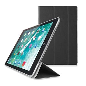 エレコム 9.7インチ iPad 2018年モデル＆2017年モデル/フラップカバー/背面クリア/ソフトレザー/2アングル/スリープ対応/ブラック TB-A18RWVBK