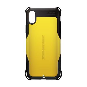 エレコム iPhone XS/ZEROSHOCK/スタンダード/イエロー PM-A18BZEROYL