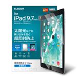 （まとめ）エレコム 9.7インチ iPad 2018年モデル＆2017年モデル＆Pro9.7インチ/保護フィルム/防眩/防指紋/反射防止 TB-A18RFLKB【×2セット】