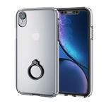 （まとめ）エレコム iPhone XR/ハイブリッドケース/リング付/ブラック PM-A18CHVCRBK【×2セット】