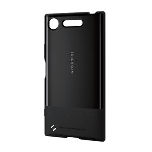 （まとめ）エレコム Xperia XZ1/TOUGH SLIM/ブラック PM-XZ1TSBK【×2セット】