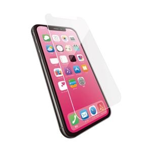 （まとめ）エレコム iPhone XR/ガラスフィルム/セラミックコート/ブルーライトカット PM-A18CFLGGCBL【×2セット】