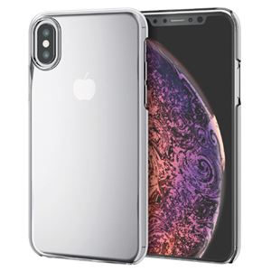 （まとめ）エレコム iPhone XS/フレックスシェルカバー/TR-90/クリア PM-A18BTRCR【×2セット】