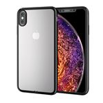 （まとめ）エレコム iPhone XS Max/ソフトケース/サイドメッキ/ブラック PM-A18DUCTMBK【×2セット】