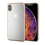 （まとめ）エレコム iPhone XS Max/ソフトケース/サイドメッキ/ゴールド PM-A18DUCTMGD【×2セット】